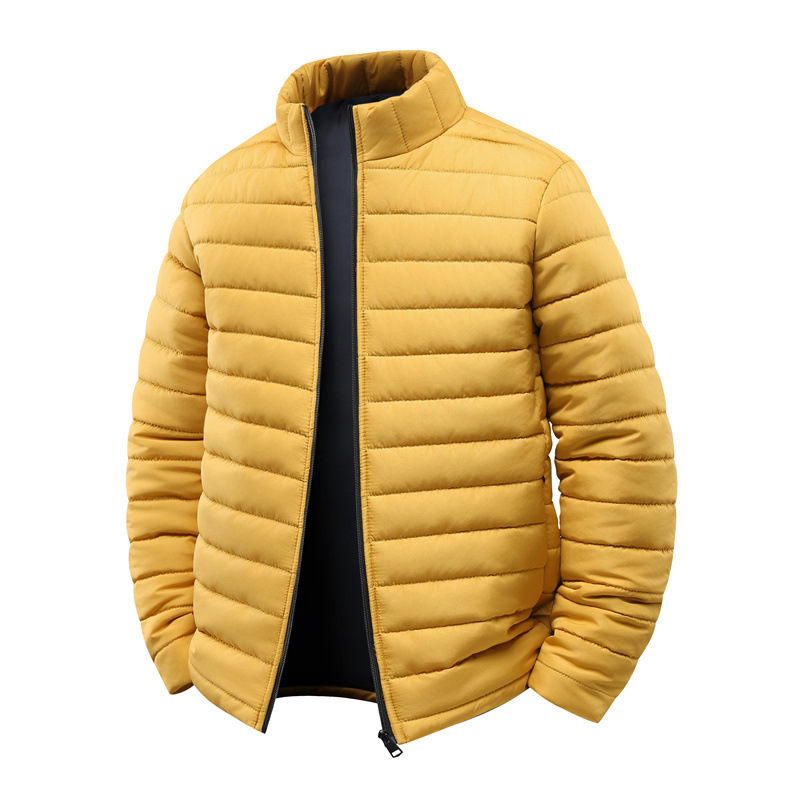 Unisex Winter Cotton-padded Coat With A Stand-up Collar Windproof And Extra-lined For Warmth - Image 7