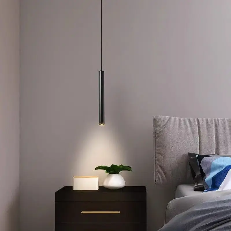 Suspended Linear Spotlight Long Cylindrical Pendant LED