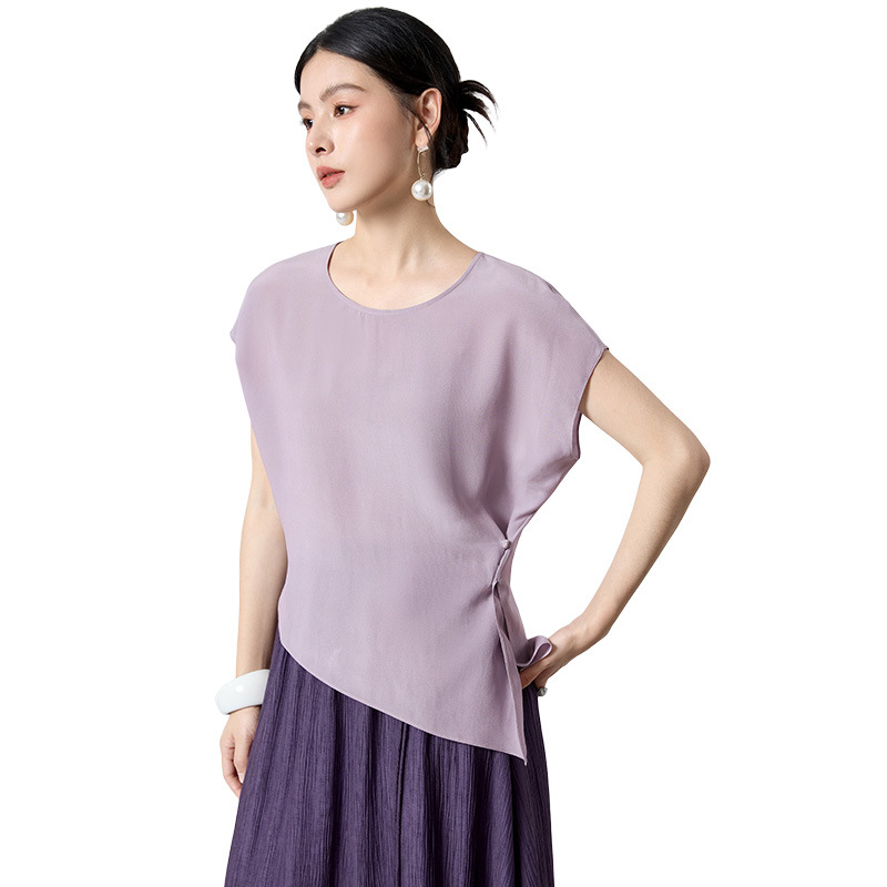 New Chinese-style Versatile Solid-color T-shirt Top 3