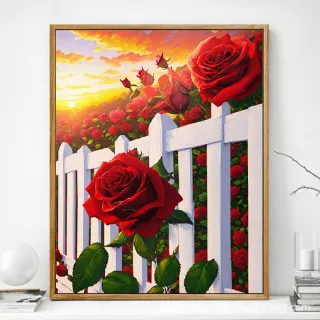 Advanced Rose Digital Oil Painting Diy - Q343
