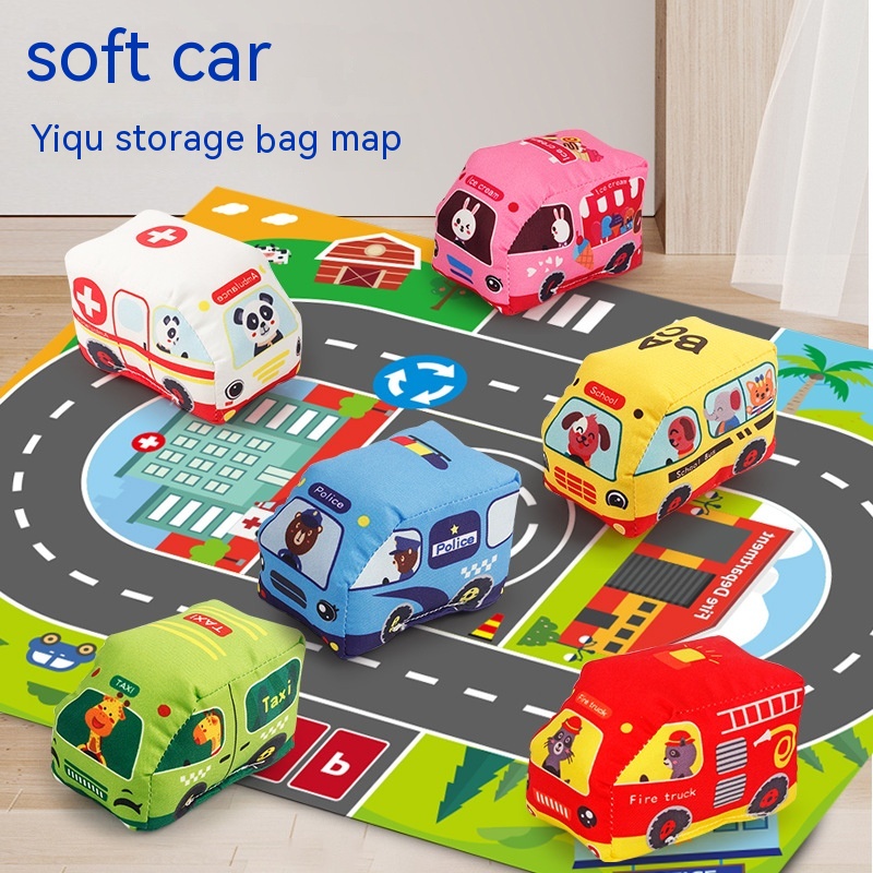 Off-road Vehicle Bag Carpet Ringing Paper Toy Car
