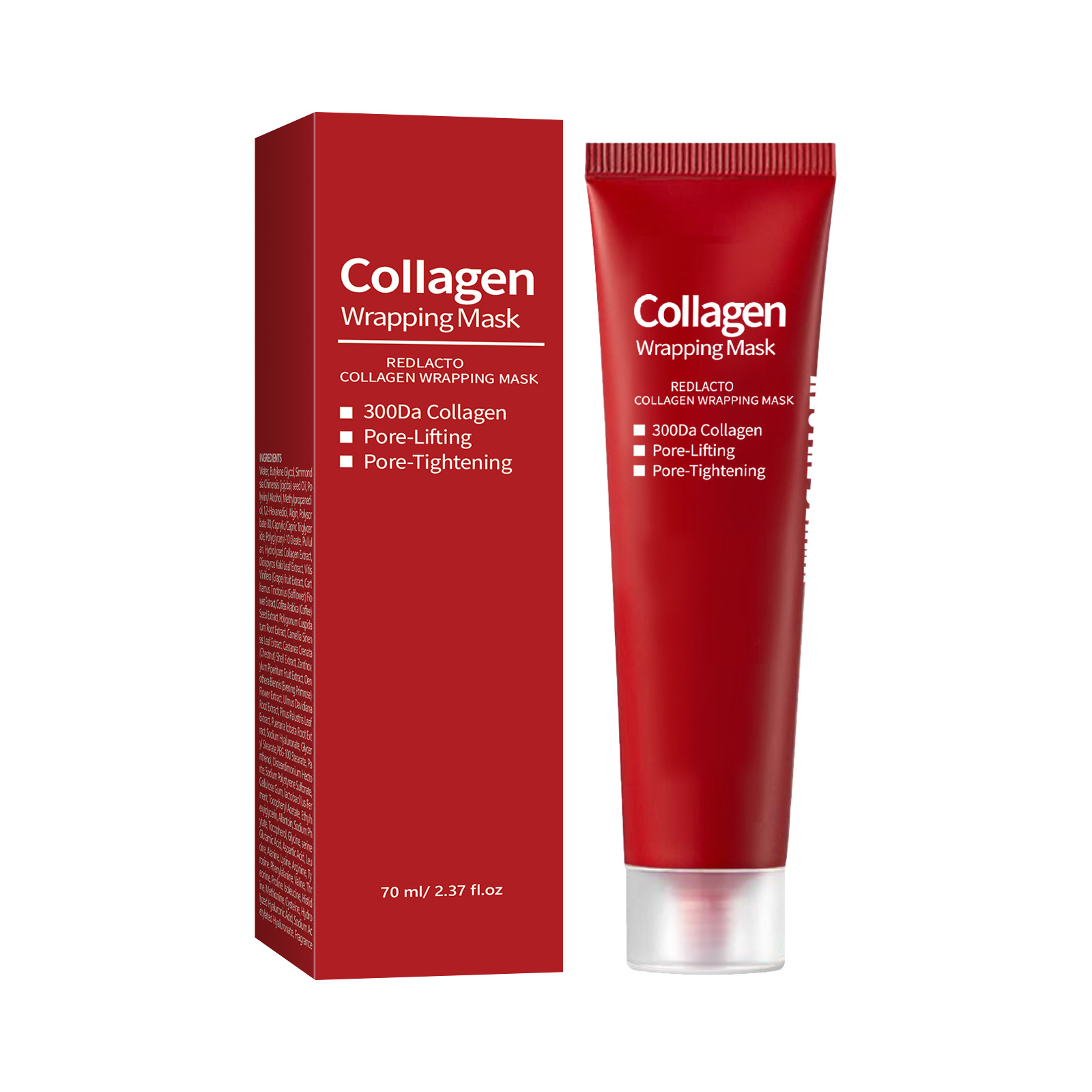 Title 5, Red Lactic Acid Collagen Mask Brightening And M...