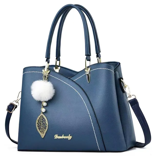 Fashion New High end Trend All matching Elegant Elegant Shoulder Bag Women Blue - Shop at LoveMi