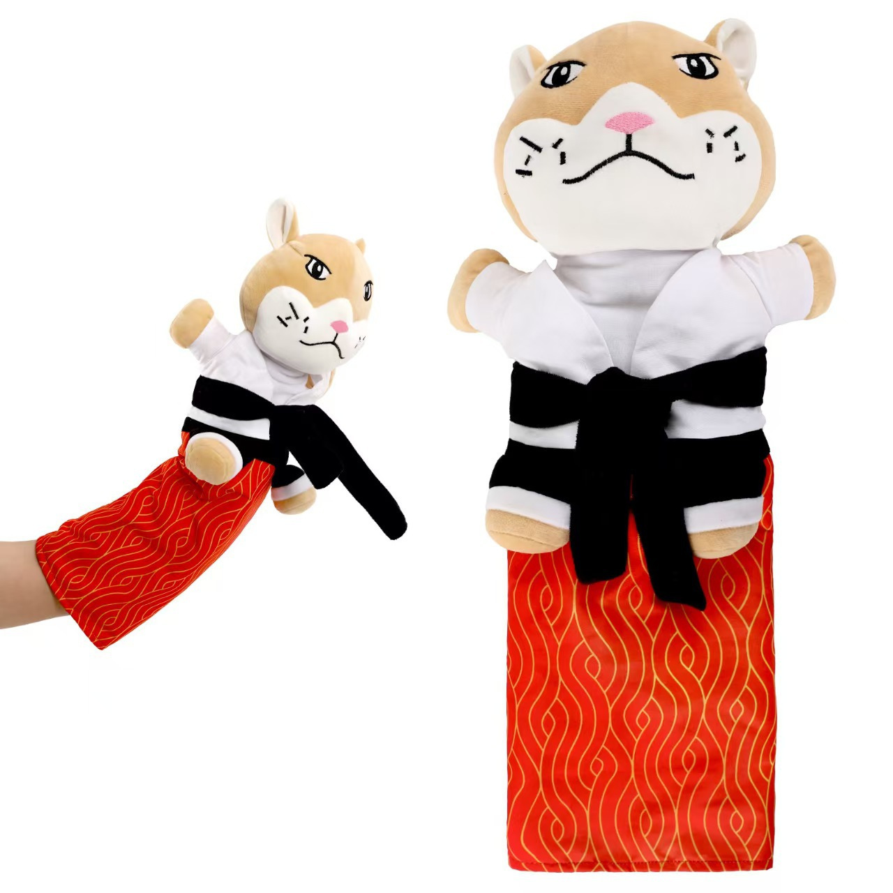 Kangaroo Shaped Catnip Wrestling Toy B Cat Hand Puppet Toy