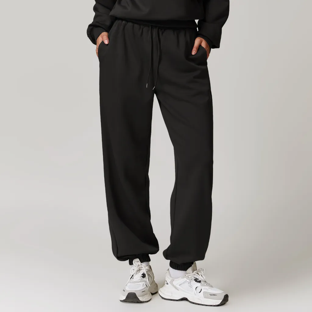 Zechuang Spring New High Waist Casual Pants - Advanced Black