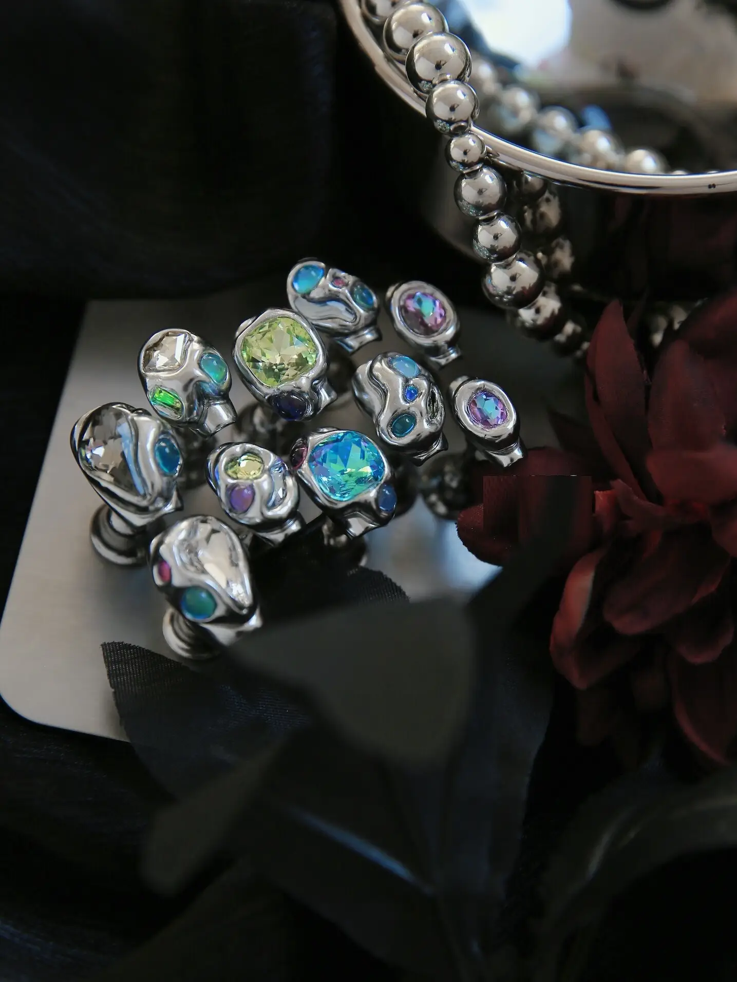 PVC Three-dimensional Inlaid Gem K9 Niche Nail Customization
