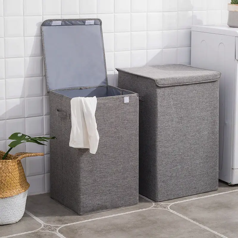 Household Three-dimensional Foldable Clothes Storage Basket