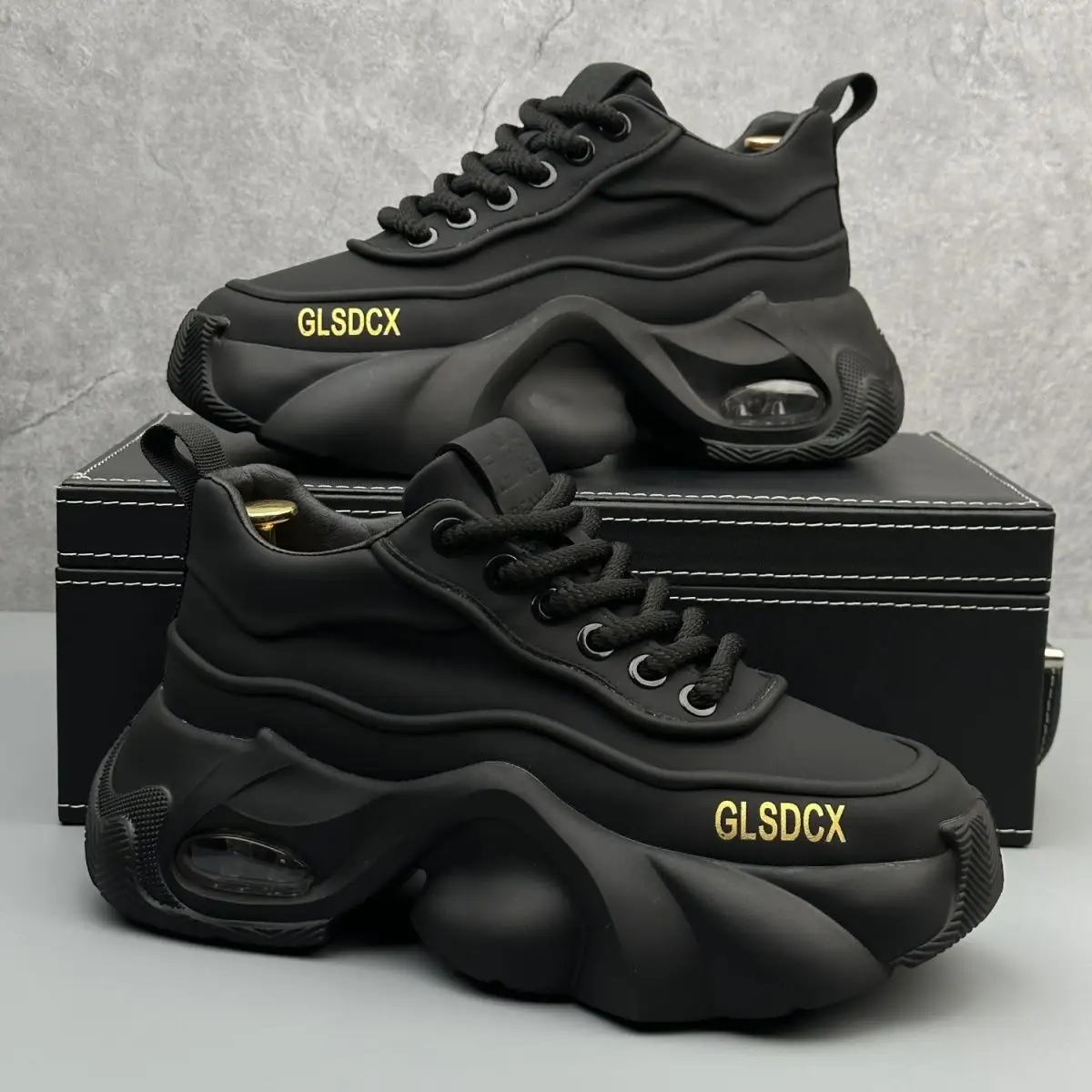 Leather Surface Trend Sports Leisure Platform Men's