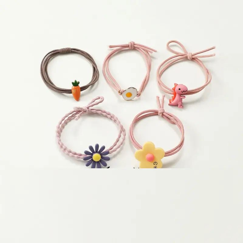 Korean Style Cute Soft Rubber Cartoon Hair