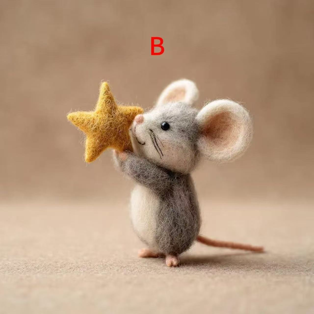 Cross-border Finished Wool Felt DIY Five-pointed Star Mouse 4