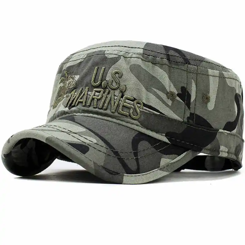 Title 2, Embroidered short-eave camouflage mens hat, pe...