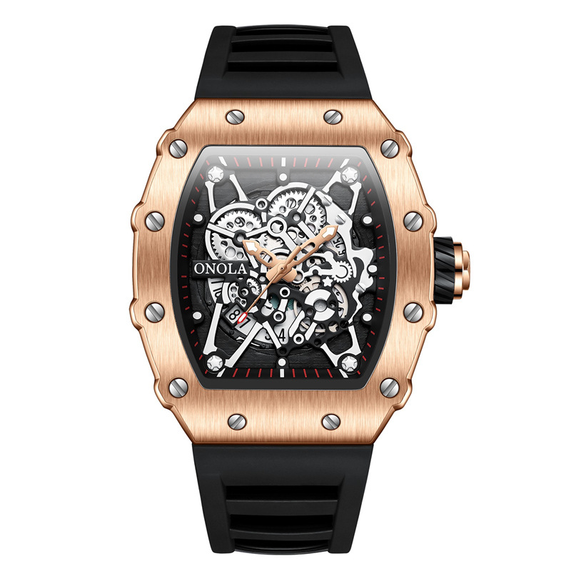 ONOLA Fashion Waterproof Quarz Herrenuhr Silikonband - Bild 14 von 21