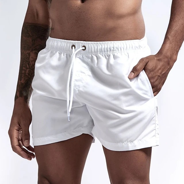 Title 15, Shorts de praia masculinos casuais em cor doce