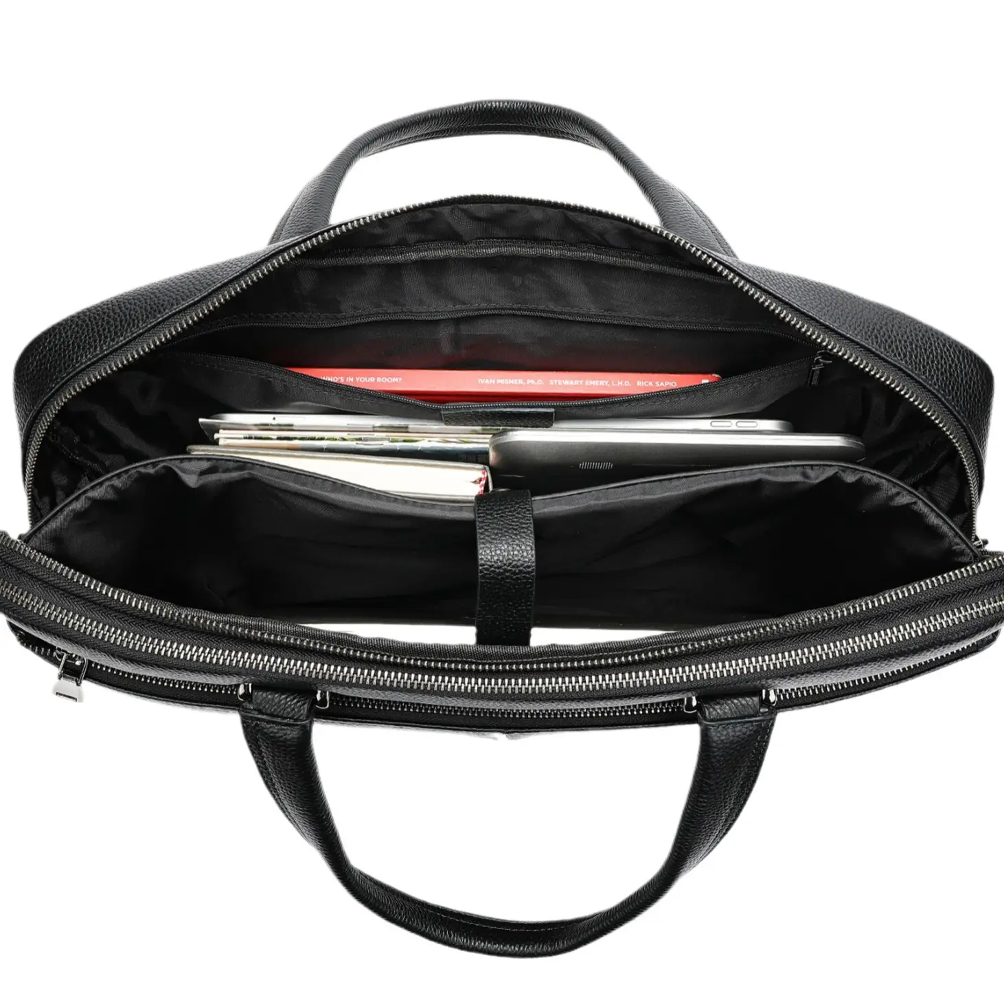 Men's Handbag Horizontal Briefcase Large Capacity First