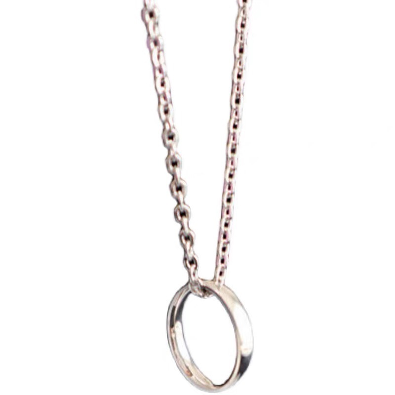 High-grade Light Luxury Titanium Steel Rings Pendants Necklace