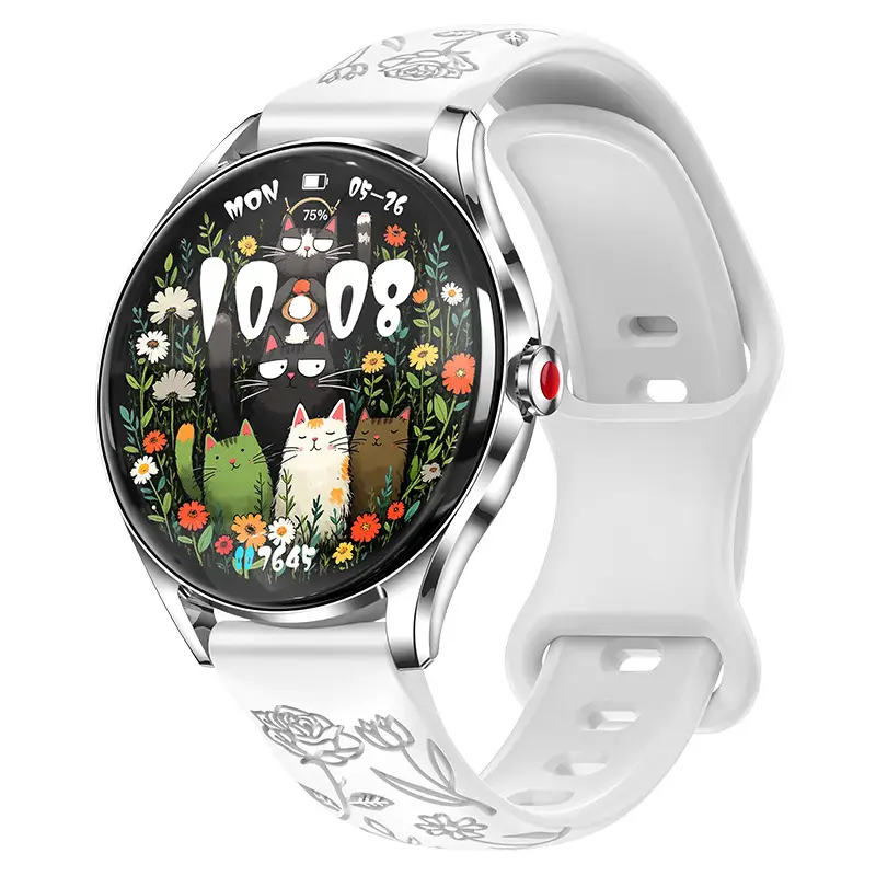 Women's Stainless Steel Smartwatch With Blood Oxygen Monitoring