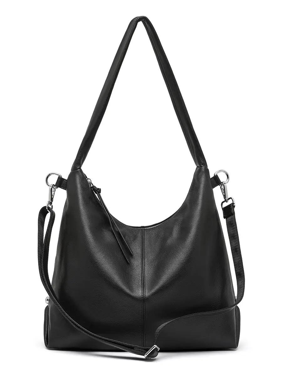 Fashionable Solid-Colored Casual Shoulder Bag