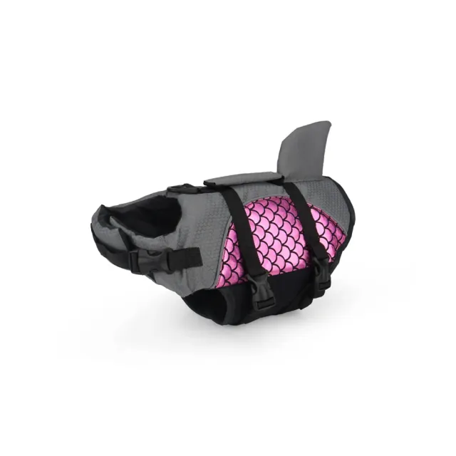 Pet Football Pattern Fish Tail Life Jacket Red - Shop at LoveMi