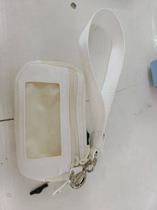 Simple Style Waterproof Nylon Small Wallet Multifunctional Beige - Shop at LoveMi