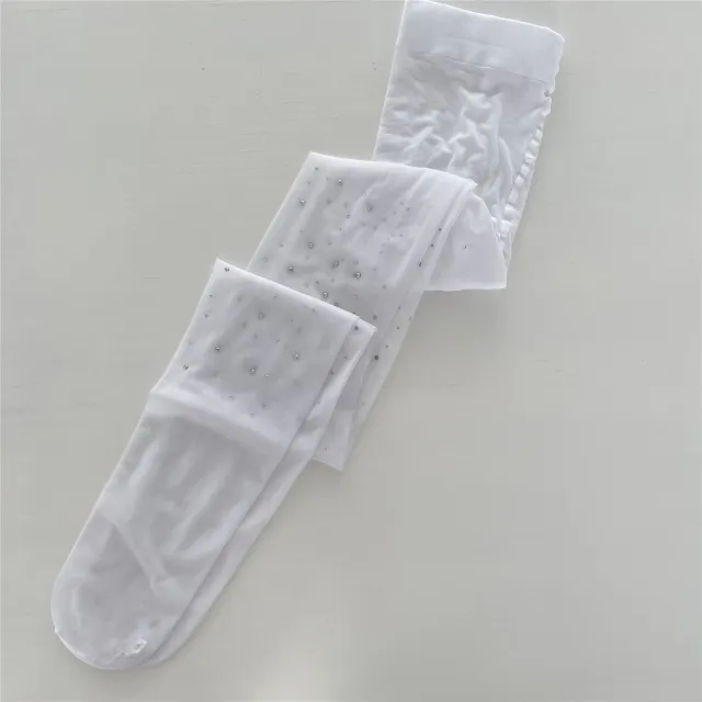 Sequined Stockings Women's Glitter Starry Pantyhose Full Diamond Starry White - Shop at LoveMi