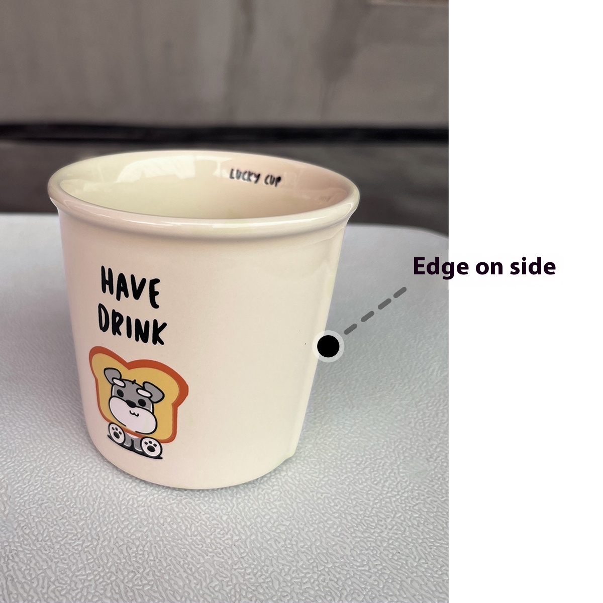 Schnauzer Ceramic Puppy Breakfast Milk Cup