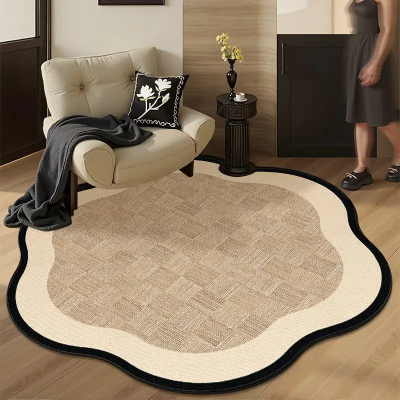 Retro-style Living Room Rug Slip-resistant Mat for Beanbag Chairs