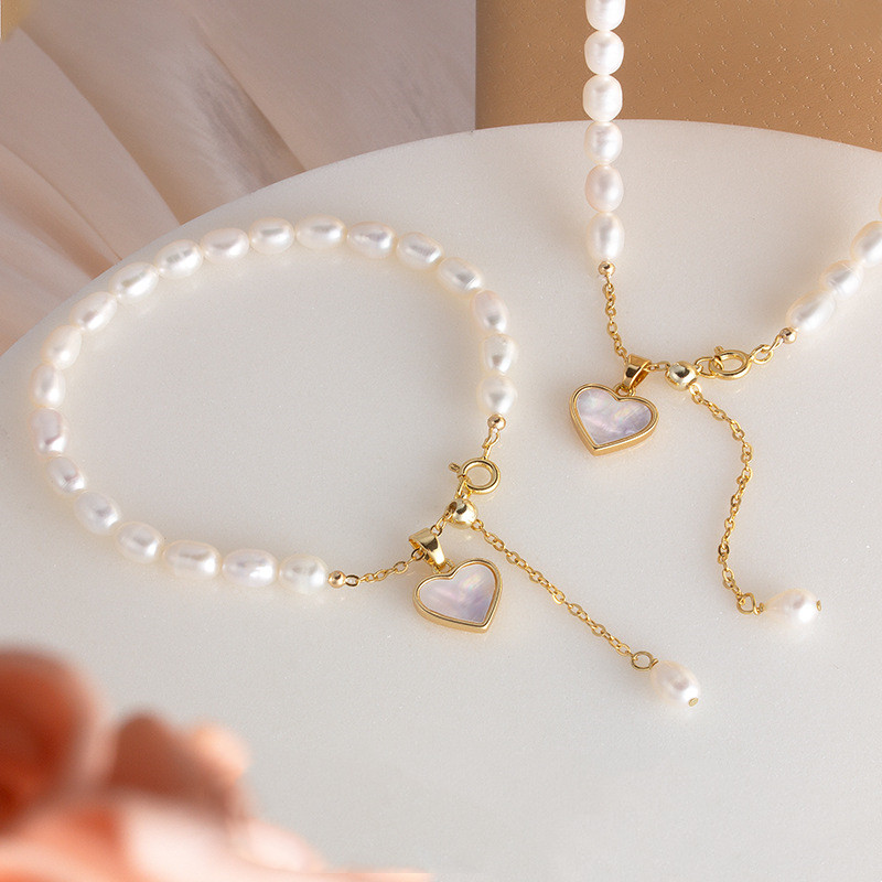 Clavicle Chain Natural Freshwater Pearl Fashion Simple