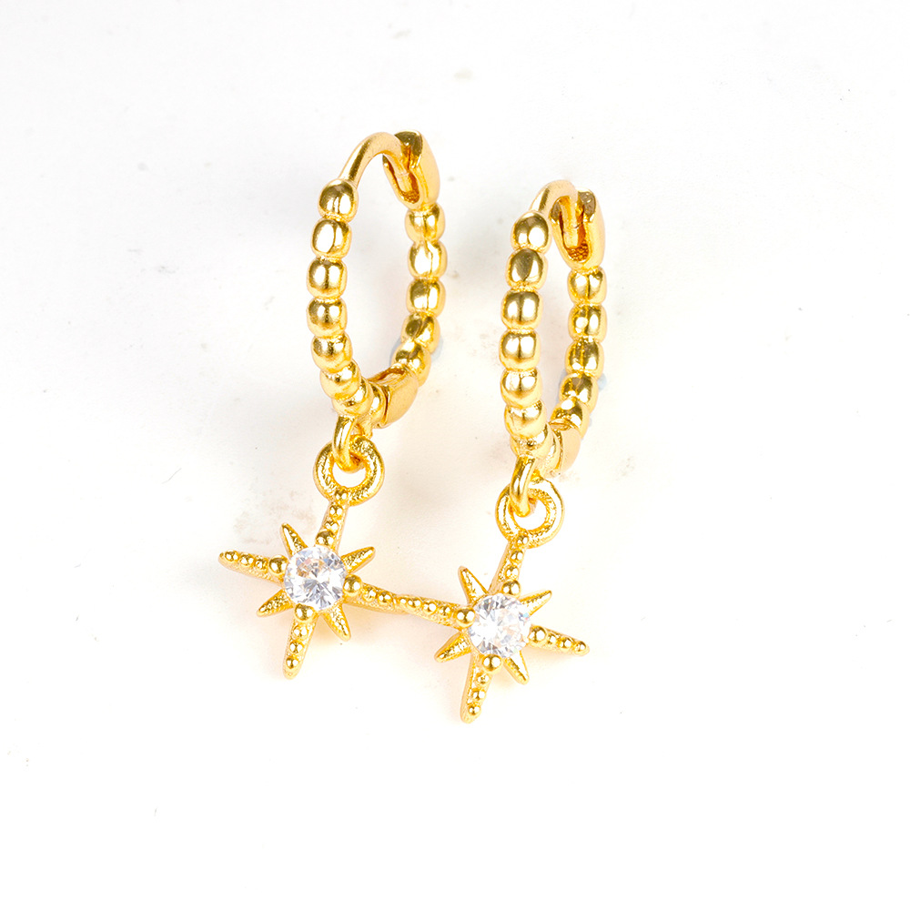 Personality Fashion Popular Eight Awn Star Ear Clip