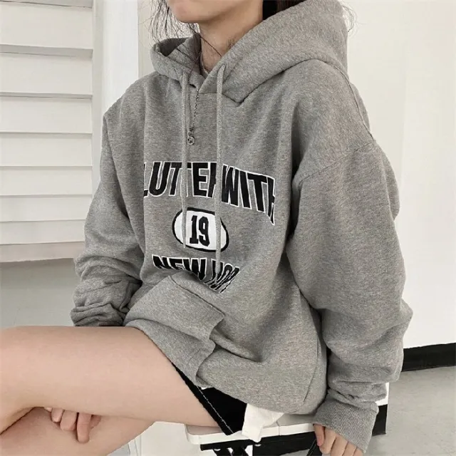 Loose Autumn And Winter Thickening Fleece Padded Coat Top Gray - Shop at LoveMi