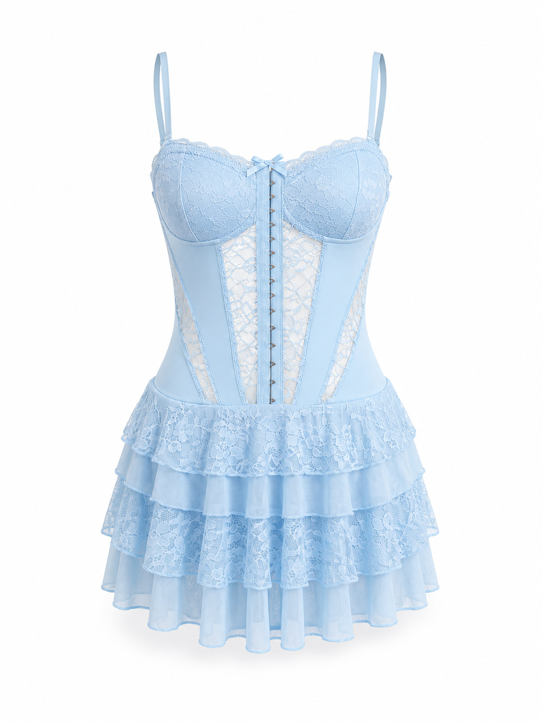 Sexy Lace Pure Yet Alluring Figure-hugging Strapless Slip Dress