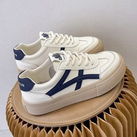 Platform White Shoes Thin and All-matching Casual Retro Sports