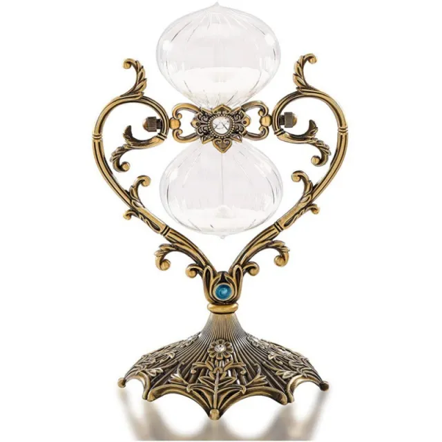 Creative Retro Heart shaped Time Sand Clock Timer Gift Bronze Bubble - Shop at LoveMi
