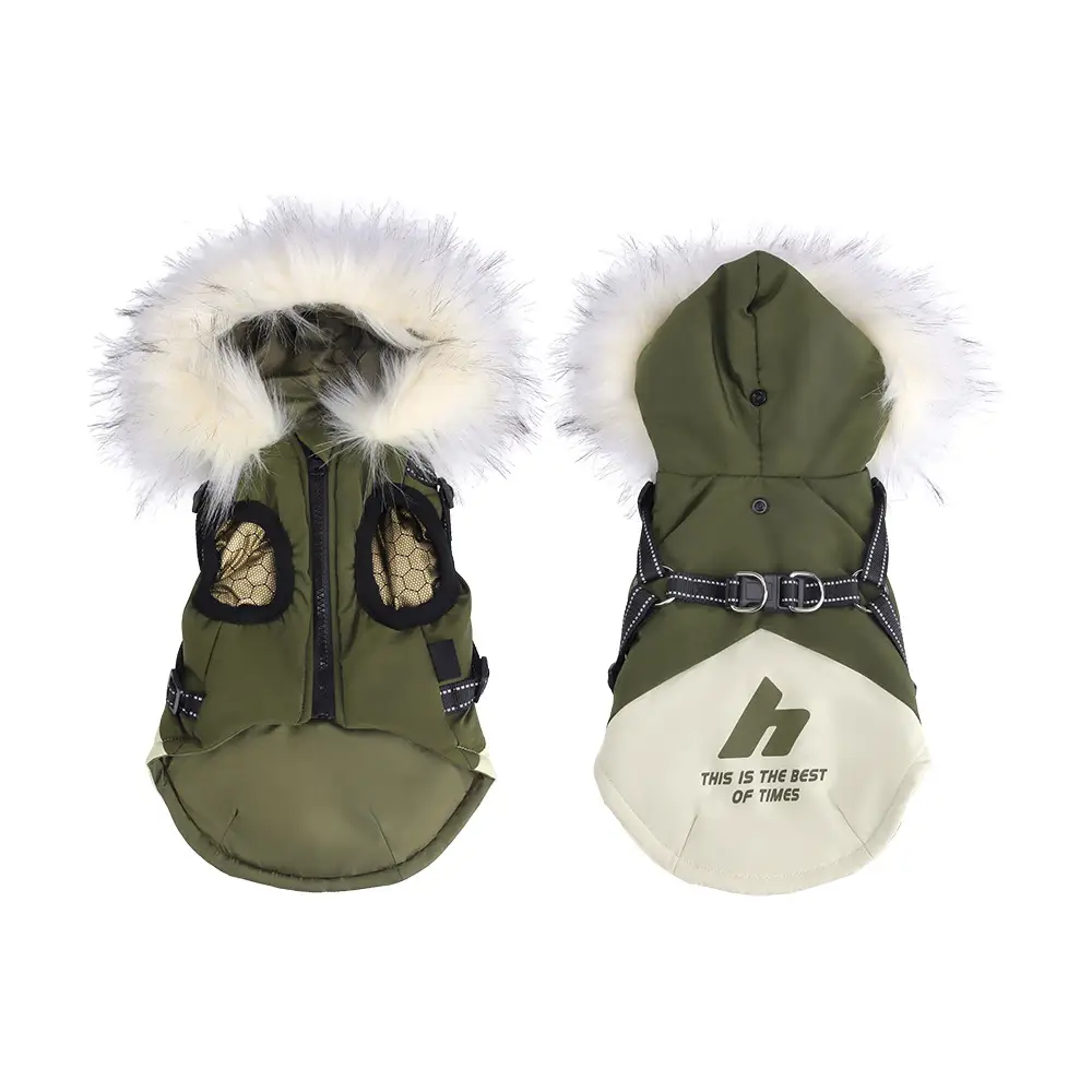 Velvet Cold Protection Shell Jacket Pet Dog Teddy Bichon Vest