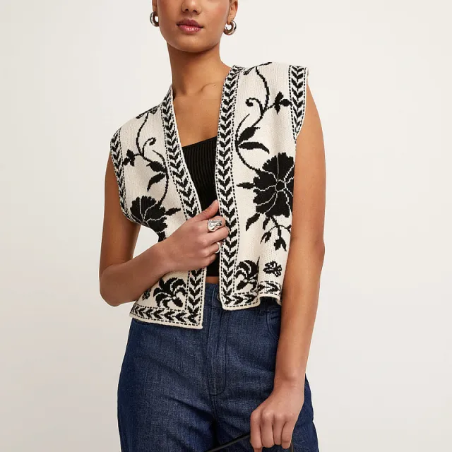 Sleeveless Design Knitted Vest Top For Women White - Shop at LoveMi