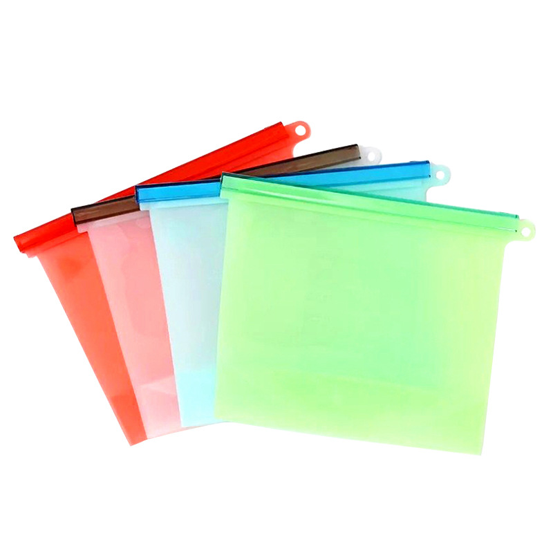 Silicone Fresh-Keeping Bags Food-Grade Sealed Bags Household Container Kitchen Food Storage Bags — foto 9