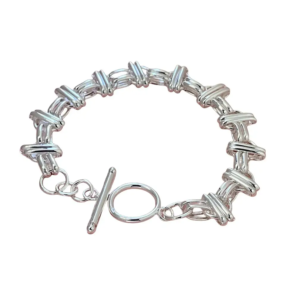 Silver Plated Tic Bracelet Xiaohongshu Same Style Bracelet