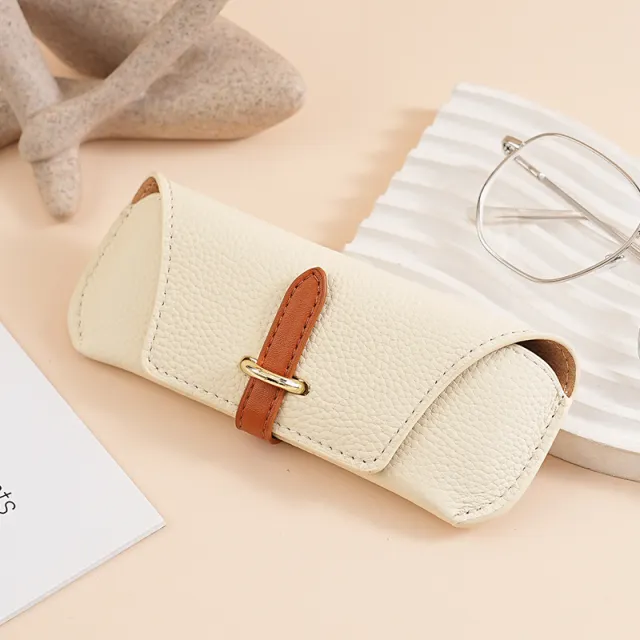 Retro Exquisite Portable Sun Glasses Protective Sleeve White - Shop at LoveMi