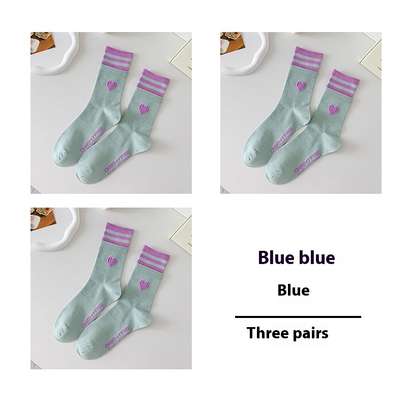 Blue Pack Of Three Pairs