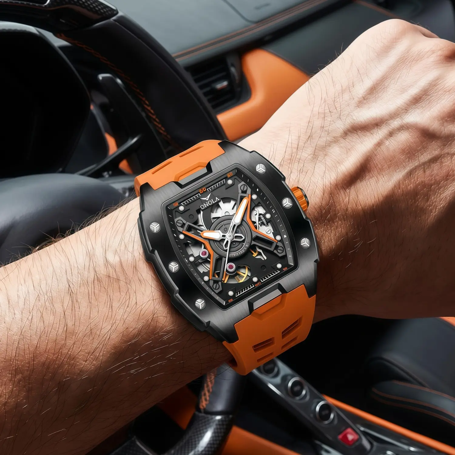 Fully Automatic Mechanical Mens Watch