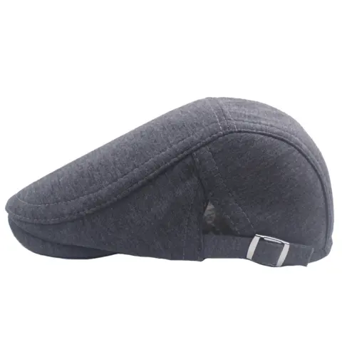 Men's Classic Flat Top Adjustable Newsboy Cap British Style