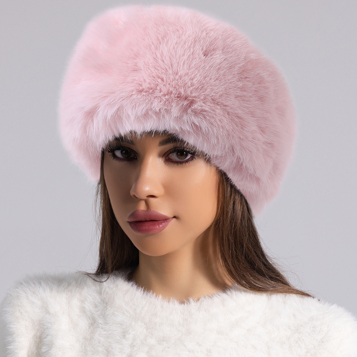 Title 9, Fur Ball Woolen Cap Autumn And Winter Imitation...