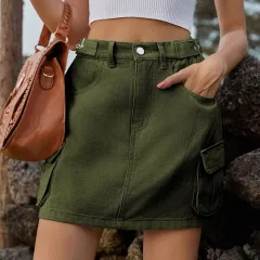 Fashion Special Women's Clothing Workwear Skirt - Army Green - View 1