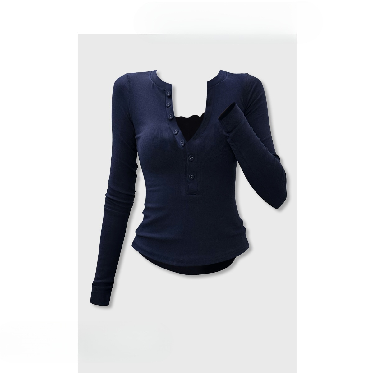 32 Navy Blue Long Sleeve