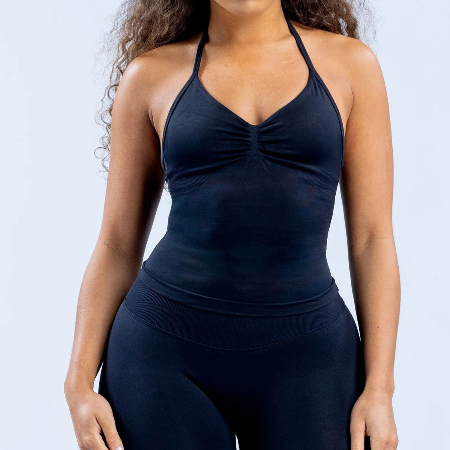 High Elastic Matte Nylon Seamless Sports Vest Top
