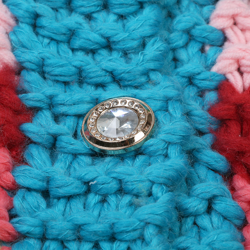 Vintage Flower Female Knitting Upperwaear Vest