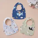 Babys Pure Cotton U-shaped Bib Waterproof Baby Bib view 6