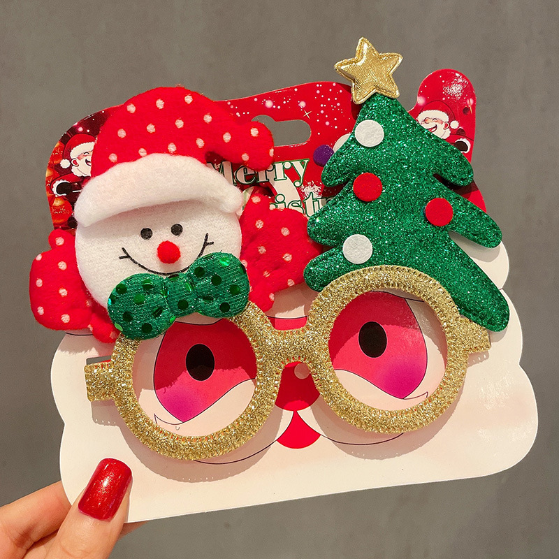 Snowman Christmas Tree Glasses