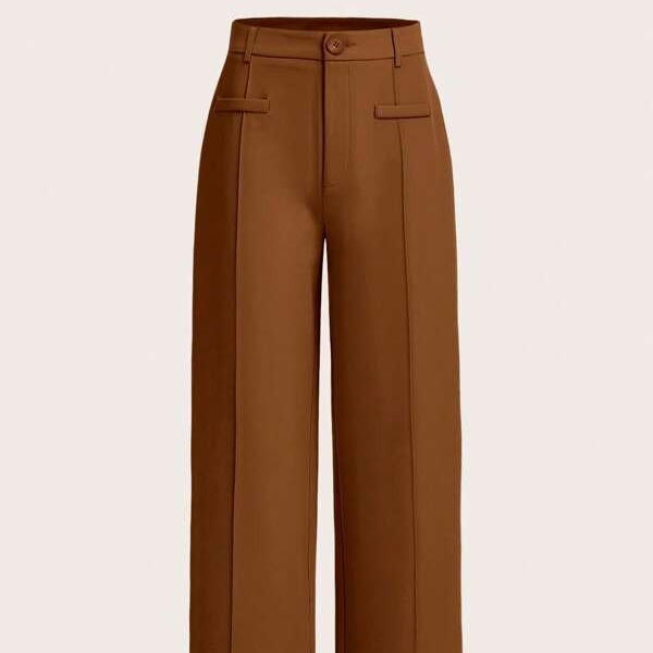 High Waist Drooping Wide Leg Pants - Image 13