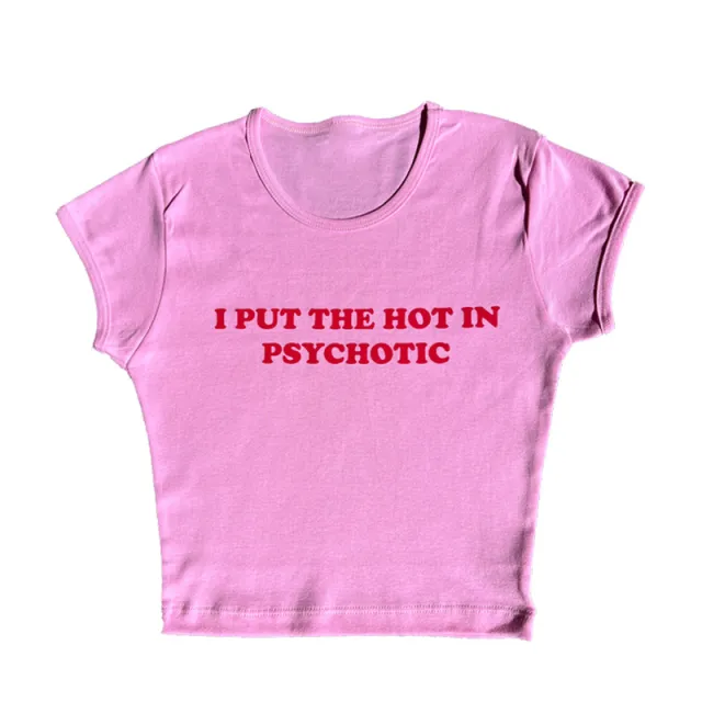 Cute Short Top Women's Summer Casual Slim Fit Street T shirt Pink - Shop at LoveMi