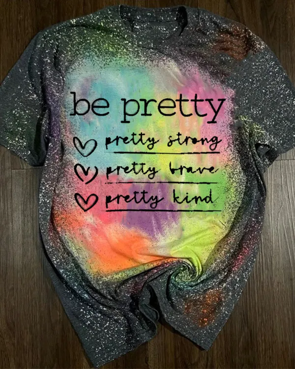Printed Loose Pullover Casual Round Neck Short Sleeves Street Hipster T shirt Bepretty - Shop at LoveMi